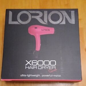 Lorion X6000 Hot Pink Hair Dryer Ultra-Lightweight Professional Styling NIB